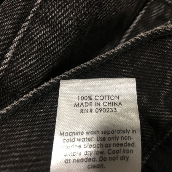 PacSun Ultra High-Rise Slim Fit Denim Distressed Jean, Women's Size 26 - Black - Picture 9 of 14